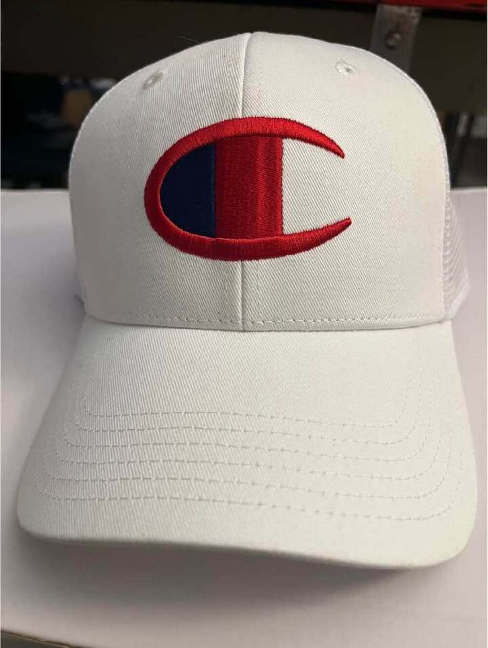 Champion White Adjustable Hat